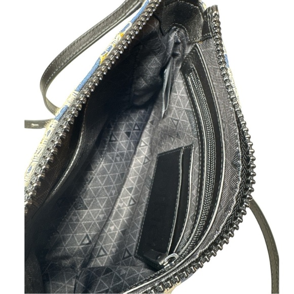 Botkier Trigger Blue Cream Denim Embroidered Crossbody Bag - Picture 7 of 15